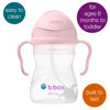 Picture of b.box Sippy Cup with Weighted Straw. Drink from any Angle, Leak Proof, Spill Proof, Easy Grip. BPA Free, Dishwasher Safe. For Babies 6m+ to Toddlers (Blush, 8oz)