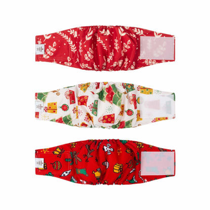 Picture of CuteBone Christmas Doggie Diaper Male xs DM17XS