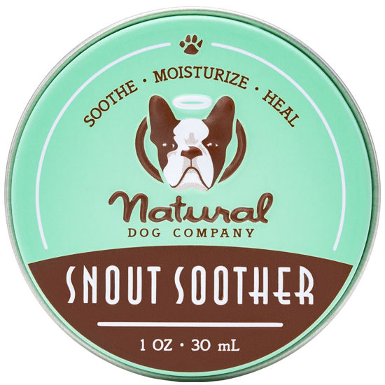 Picture of Natural Dog Company Snout Soother Dog Nose Balm, 1 oz. Tin, Dog Balm for Paws and Nose, Moisturizes & Soothes Dry Cracked Noses, Plant Based Nose Cream for Dogs