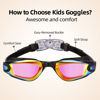 Picture of Aegend Kids Swim Goggles, Pack of 2 Swimming Goggles for Children Boys & Girls Age 3-14