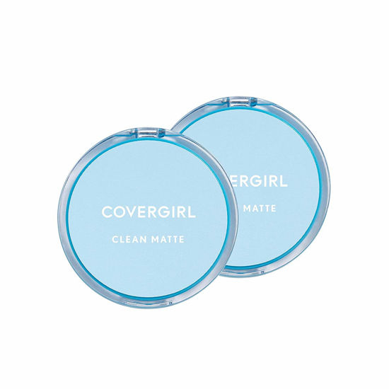 Picture of Covergirl Clean Matte Pressed Powder, Classic Ivory, 0.35 Oz, Pack of 2 (Packaging May Vary)