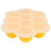 Picture of WeeSprout Silicone Freezer Tray with Clip on Lid Perfect Food Storage Container for Homemade Baby Food, Vegetable, Fruit Purees, and Breast Milk (Bright Yellow, Ten 1.5 Ounce Sections)