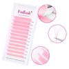 Picture of Light Pink Lash Extensions Mixed Tray Volume Lash Extensions D Curl Neon Lashes Extension Easy Fan Volume Lashes Colored Lash Extensions (Pink-0.07D, 8-14mm)