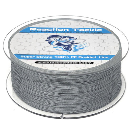 Picture of Reaction Tackle Braided Fishing Line Gray 15LB 300yd