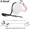 Picture of Fida Retractable Dog Leash X-Small Breed, 10 ft Durable Pet Walking Leash for Extra Small Dogs/Cats/Small Animals up to 18 lbs, 360° Tangle Free, White