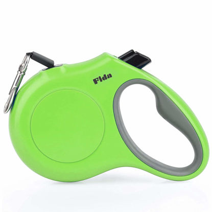 Picture of Fida Retractable Dog Leash, 10ft Heavy Duty Pet Walking Leash for X-Small Dog or Cat up to 18 lbs, Tangle Free. One-Hand Brake (X-Small, Green)