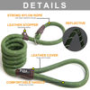 Picture of Fida Durable Slip Lead , 6 FT x 1/2" Heavy Duty Loop Leash, Comfortable Strong Rope Leash for Large, Medium Dogs, No Pull Pet Training Leash with Highly Reflective, Green