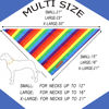 Picture of Realeaf Pride Dog Bandanas 2 Pack, LGBT LGBT+ Rainbow Scarves Bibs for Dogs, Premium Durable Fabric, Triangle Reversible Bandana for Small Medium Large and Extra Large Dogs Pets (Pride Day, Large)