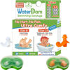 Picture of WaterDam A-Series Swimming Ear Plugs Ultra Comfy Great Waterproof Earplugs (Mixed Sizes, Size 0+1A: Infants Babies Toddlers 3-18months (Clear Orange))