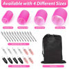 Picture of shynek Hair Rollers 48 Pcs Set, 24Pcs Hair Rollers 4 Sizes and 24 Pcs Hair Clips for Long Medium Short Hair (Pink)