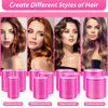 Picture of shynek Hair Rollers 48 Pcs Set, 24Pcs Hair Rollers 4 Sizes and 24 Pcs Hair Clips for Long Medium Short Hair (Pink)