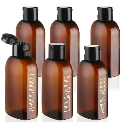 Picture of Cosywell Travel Bottles for Toiletries 6 PCS Travel Shampoo Bottles TSA Approved Travel Size Bottles Travel Containers Leak Proof Empty Lotion Bottles with Flip Cap