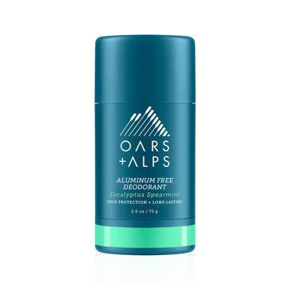 Picture of Oars + Alps Aluminum Free Deodorant for Men and Women, Dermatologist Tested and Made with Clean Ingredients, Vegan, Travel Size, Eucalyptus Spearmint, 1 Pack, 2.6 Oz