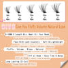 Picture of DIY Lash Extension Kit 200pcs Cluster Eyelash Extensions Kit Wispy Lash Clusters Kit with Bond and Seal and Remover Lash Tweezers Individual Lashes Kit C D Curl Eyelash Clusters by Ruairie