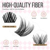 Picture of LASHVIEW Lash-Extension-Clusters 182pcs D Curl Lash Clusters Natural Look Cluster Lashes Extensions Super Thin Band & Soft Lashes Reusable 9-16mm MIX (C162)