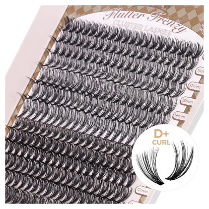 Picture of LASHVIEW Lash-Extension-Clusters 168pcs D+ Curl Lash Clusters Natural Look Cluster Lashes Extensions Super Thin Band & Soft Lashes Reusable 9-16mm MIX (30D&40D)