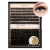 Picture of LASHVIEW Cluster Lashes DIY Cluster Eyelash Extensions Mega Volume Reusable Individual Lashes Cluster Volume Look Super Thin Band & Soft(C163,D-mix)