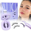 Picture of ALICE Magnetic Eyelashes Reusable Manga Magnetic Lashes Kit with Applicator No Glue Needed Natural Magnetic Eyelashes without Eyeliner 4 Magnets Easy to Wear and Remove