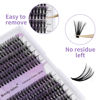 Picture of 40/50D Cluster Lashes Individual Lash Clusters 12-16mm Mixed Length C/D Curl Eyelash Light DIY Lash Clusters Thin Band Eyelash Soft Lashes that Look Like Eyelash Extensions(40/50D-D,12-16mm Mixed)