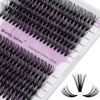 Picture of 40/50D Cluster Lashes Individual Lash Clusters 16-20mm Mixed Length C/D Curl Eyelash Light DIY Lash Clusters Thin Band Eyelash Soft Lashes that Look Like Eyelash Extensions(40/50D-C,16-20mm Mixed)