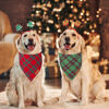 Picture of ADOGGYGO Christmas Dog Bandanas 2 Pack, Red Green Plaid Dog Christmas Scarf Bib, Multiple Sizes Offered, Christmas Bandanas for Large and Extra Large Dogs Pets (X-Large, Christmas)