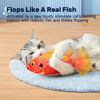 Picture of Potaroma Flopping Fish Cat Toy, Interactive Moving Floppy Fish Toy for Cats, Catnip & Silvervine Enrichment, Kitten Kicker Indoor Exercise Toys, Gemfish for All Breeds