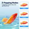 Picture of Potaroma Flopping Fish Cat Toy, Interactive Moving Floppy Fish Toy for Cats, Catnip & Silvervine Enrichment, Kitten Kicker Indoor Exercise Toys, Gemfish for All Breeds