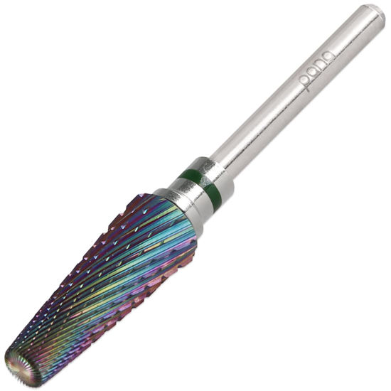 Picture of PANA 5-in-1 Pro Upgraded Multi-Function Drill Bit 3/32" Shank Size - (Rainbow, 2X Coarse to 2X Fine) - Mix Size Tungsten Drill Bit Fast Remove Acrylic Hard Gel Nail for Manicure Pedicure