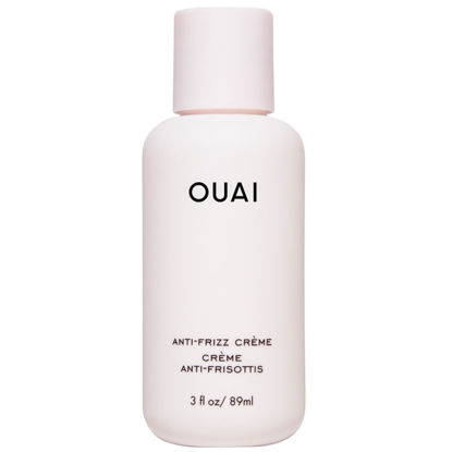 Picture of OUAI Anti Frizz Cream Travel Size - Moisturizing Hair Cream with Frizz Control & Heat Protection - Provides Hydration with Jackfruit & Beetroot Extract - Paraben, Phthalate & Sulfate Free (3 oz)