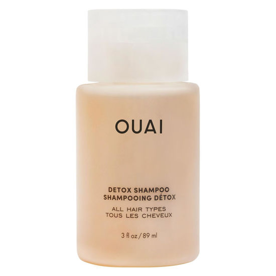 Picture of OUAI Detox Shampoo Travel Size - Clarifying Shampoo for Build Up, Dirt, Oil, Product and Hard Water - Apple Cider Vinegar & Keratin for Clean, Refreshed Hair - Sulfate-Free Hair Care (3 oz)