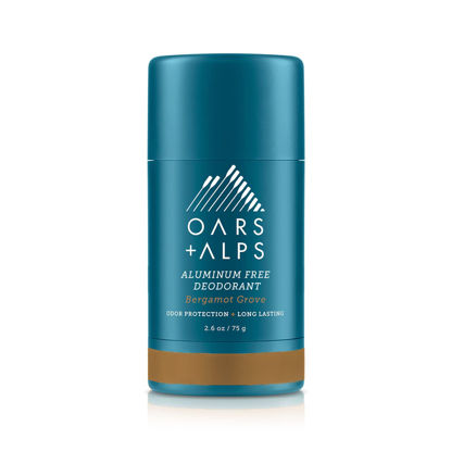 Picture of Oars + Alps Aluminum Free Deodorant for Men and Women, Dermatologist Tested and Made with Clean Ingredients, Travel Size, Bergamot Grove, 1 Pack, 2.6 Oz