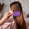 Picture of FHI Heat UNbrush Mini Detangler Brush for Pain-Free Brushing on All Wet or Dry Hair Types - Durable Duoflex Anti-Static Bristles, Lightweight Handle, Vented Mini Hair Brush, Amethyst Lavender