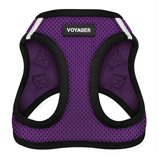 Picture of Voyager Step-in Air Dog Harness - All Weather Mesh Step in Vest Harness for Small and Medium Dogs by Best Pet Supplies - Purple Base, XS