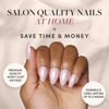 Picture of Glamnetic Press On Nails - First Kiss | Short Almond Neutral Pink Nails with a Glaze Finish | 15 Sizes - 30 Nail Kit with Glue