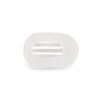 Picture of TELETIES - Small Flat Round Clip - Strong Grip, Bendable Teeth, Comfortable Curved Design - For Lying Down, Yoga, Driving & More - Ideal for Thin-Medium Hair - For All Hair Textures - Coconut White