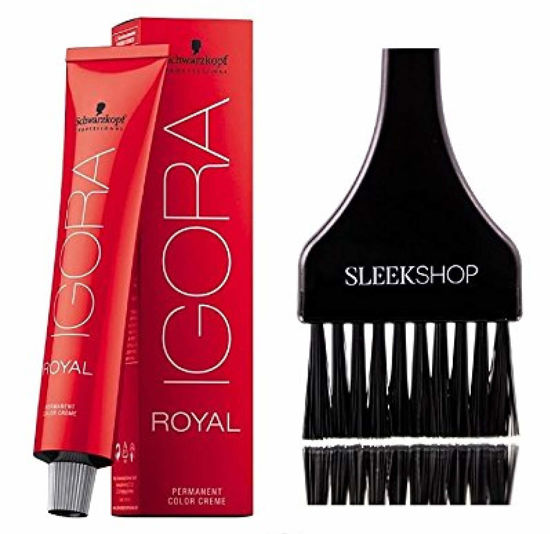 Picture of Schwarzkopf Professional Igora Royal Permanent Hair Color (with Sleek Tint Brush) (8-1 Light Ash Blonde)