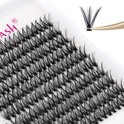 Picture of Individual Lashes Big Tray D Curl Lash Clusters 10D 20D 30D 40D Individual Lash Extensions Cluster Lashes Lash Extension Supplies Eyelash Clusters (40D-0.07D, 13mm)