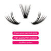 Picture of Cluster Lashes 40D Large Tray DIY Eyelash Extension Mix Individual Lashes C Curl Faux Mink Eyelash Clusters Premade Fans Volume Lash Clusters (40D-0.07-C, 8-16mm)