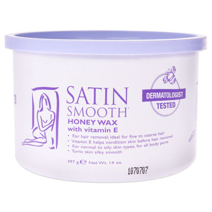 Picture of Satin Smooth Honey Hair Removal Wax with Vitamin E 14oz.