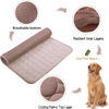 Picture of Summer Cooling Mat & Sleeping Pad- Water Absorption Top, Materials Safe, Easy Carry, EZ Clean. Keep Cooling for Pets, Kids and Adults.(Brown, 28" x 22")