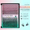 Picture of VAVALASH DIY Lash Extensions Kit Individual Cluster Lashes Kit with 280 Lash Clusters 20D+30D-0.07-D-10-16Mix, Lash Bond and Seal, Lash Applicator for DIY Eyelash Extensions at Home（Kit-20D+30D)