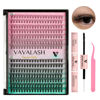 Picture of VAVALASH DIY Lash Extensions Kit Individual Cluster Lashes Kit with 280 Lash Clusters 10D+20D-0.07-D-10-16Mix, Lash Bond and Seal, Lash Applicator for DIY Eyelash Extensions at Home（Kit-10D+20D)