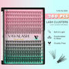 Picture of VAVALASH DIY Lash Extensions Kit Individual Cluster Lashes Kit with 280 Lash Clusters 10D+20D-0.07-D-10-16Mix, Lash Bond and Seal, Lash Applicator for DIY Eyelash Extensions at Home（Kit-10D+20D)