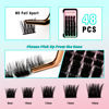 Picture of VAVALASH DIY Lash Extension Kit Individual Cluster Lashes Kit with 48 PCS 8-16mm Mix Lash Clusters Lash Bond and Seal, Lash Remover, Lash Applicator for DIY Eyelash Extensions at Home（Kit-VY6）