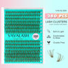 Picture of VAVALASH Brown DIY Lash Extension Kit 30D 40D Individual Cluster Lashes Kit 0.07D-10-16mm Lash Clusters, Lash Bond and Seal, Lash Tweezer for DIY Eyelash Extension at Home（Kit-Brown-30D+40D）