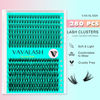 Picture of VAVALASH DIY Lash Extension Kit 280 Clusters Individual Lashes Kit 20D 30D 0.07D-10-16mm Lash Clusters, Lash Bond and Seal, Lash Tweezer for DIY Eyelash Extension at Home（Kit-20D+30D-0.07D-10-16MIX）