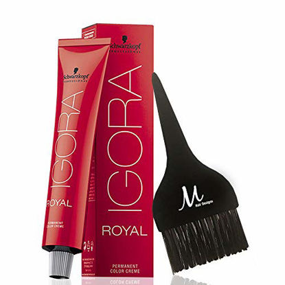 Picture of Schwarzkopf Professional Igora Royal Permanent Hair Color (with Sleek Tint Brush) (6-1 Dark Ash Blonde)