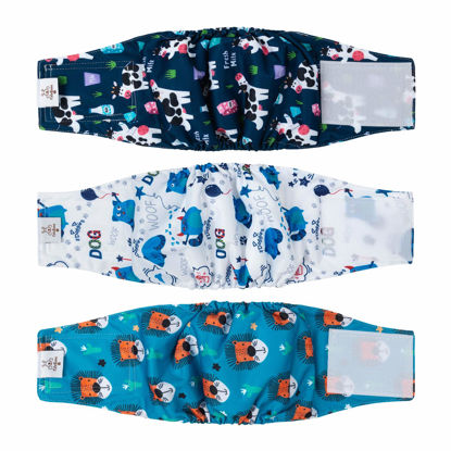 Picture of CuteBone Boy Dog Diapers for Small Dogs DM14S