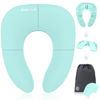 Picture of Jool Baby Folding Travel Potty Training Seat for Toddlers, Fits Round & Oval Toilets, Non-Slip Suction Cups, Includes Free Travel Bag (Aqua)