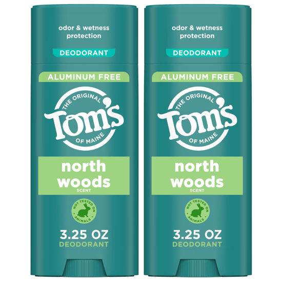 Picture of Tom’s of Maine North Woods Natural Deodorant for Men and Women, Aluminum Free, 3.25 oz, 2-Pack